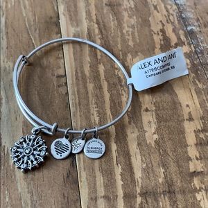 Alex and Ani Compass Charm Bracelet
